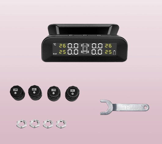 Diagnostic Tools Smart Car TPMS Tyre Pressure Monitoring System Solar Power Digital LCD Display Auto Security Alarm Systems Tyres