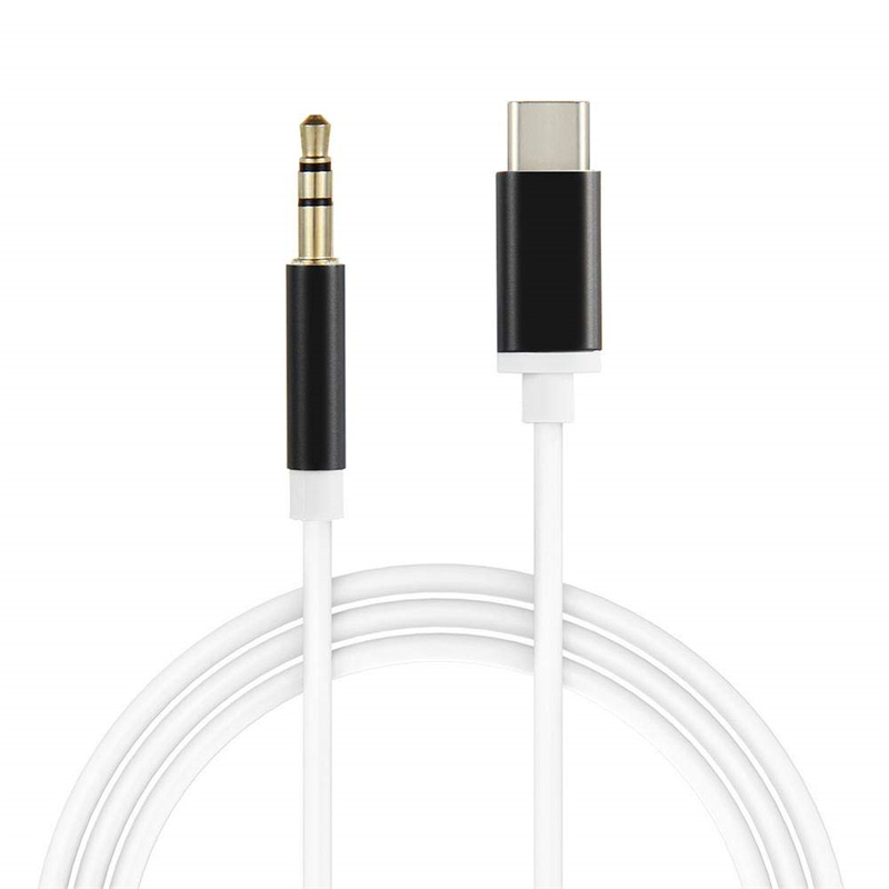 1m 3 feet Type-C USB-C To 3.5mm Male Audio Jack AUX Cable Adaptor Wire Line for iPhone 15 16 14 13 12 11 Xioami Accessories Car Speaker Converter