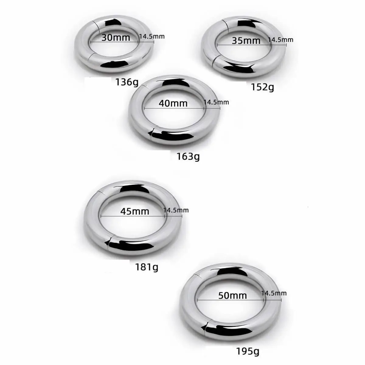 Metal Magnet Cock Ring Clamp Male Chastity Device Stainless Steel Cockring Dick Scrotum Bondage Stretcher Adult Sex Toys For Men 240511