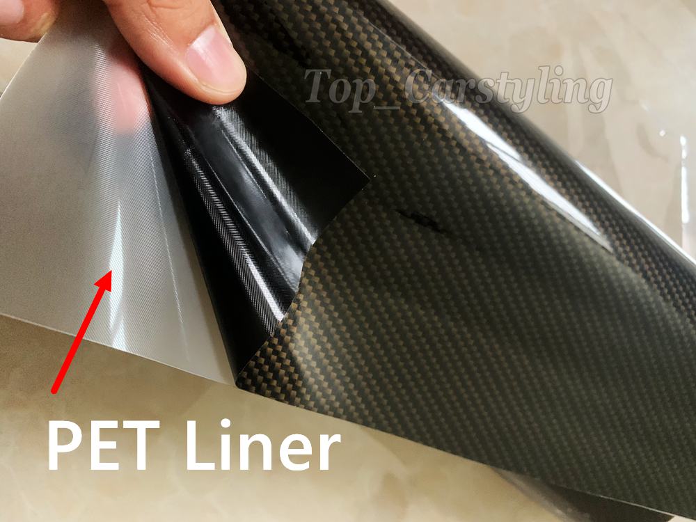 HD Ceramic Carbon Vinyl Wrap Covering Film Various style With Air Release Initial Low Tack Glue Self Adhesive Foil 1.52x18m 5X59ft With PET Liner