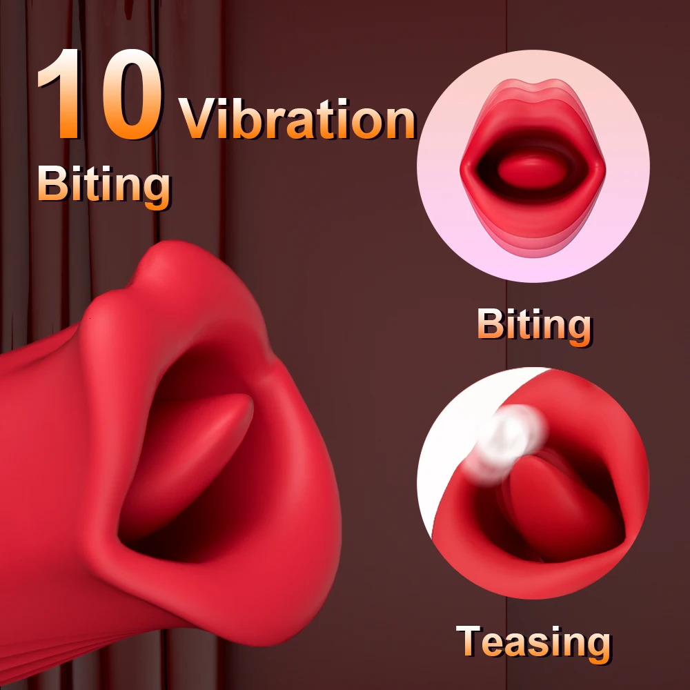 Adult Product Vibrator Tongue Licking Sex Toy for Women G-spot Vagina Clit Sucker Blowjob Oral Clitoris Stimulator Nipple Orgasm 240511