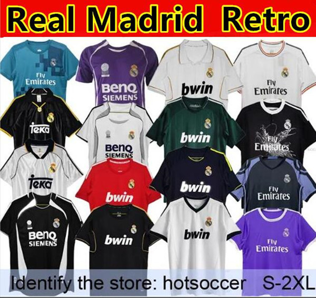 Real Madrid Retro Soccer Jerseys Finals Football Shirt GUTI BENZEMA SEEDORF CARLOS RONALDO KAKA 03 04 06 07 11 13 14 15 16 17 18 kits Modric Alonso BALE FIGO hotsoccer