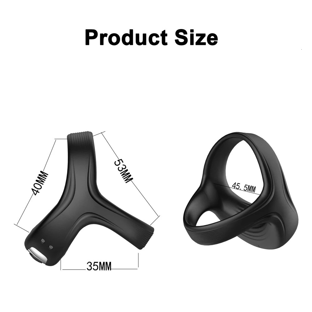 Vibrator Cockring Penis Cock Ring on for Man Delay Ejaculation Sex Toys for Men Couple Rings Penisring Toys for Adults 18 240511