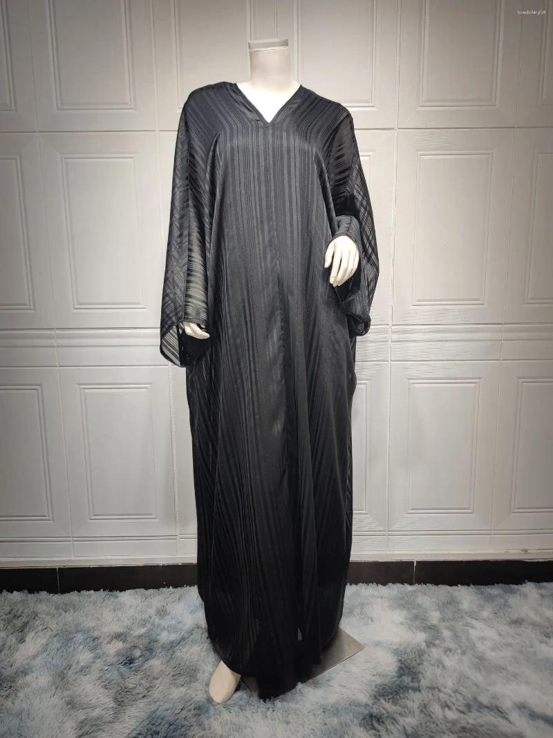 Shiny Abaya Kaftan: Elegant 2-Piece Muslim Maxi Dress Set For Women