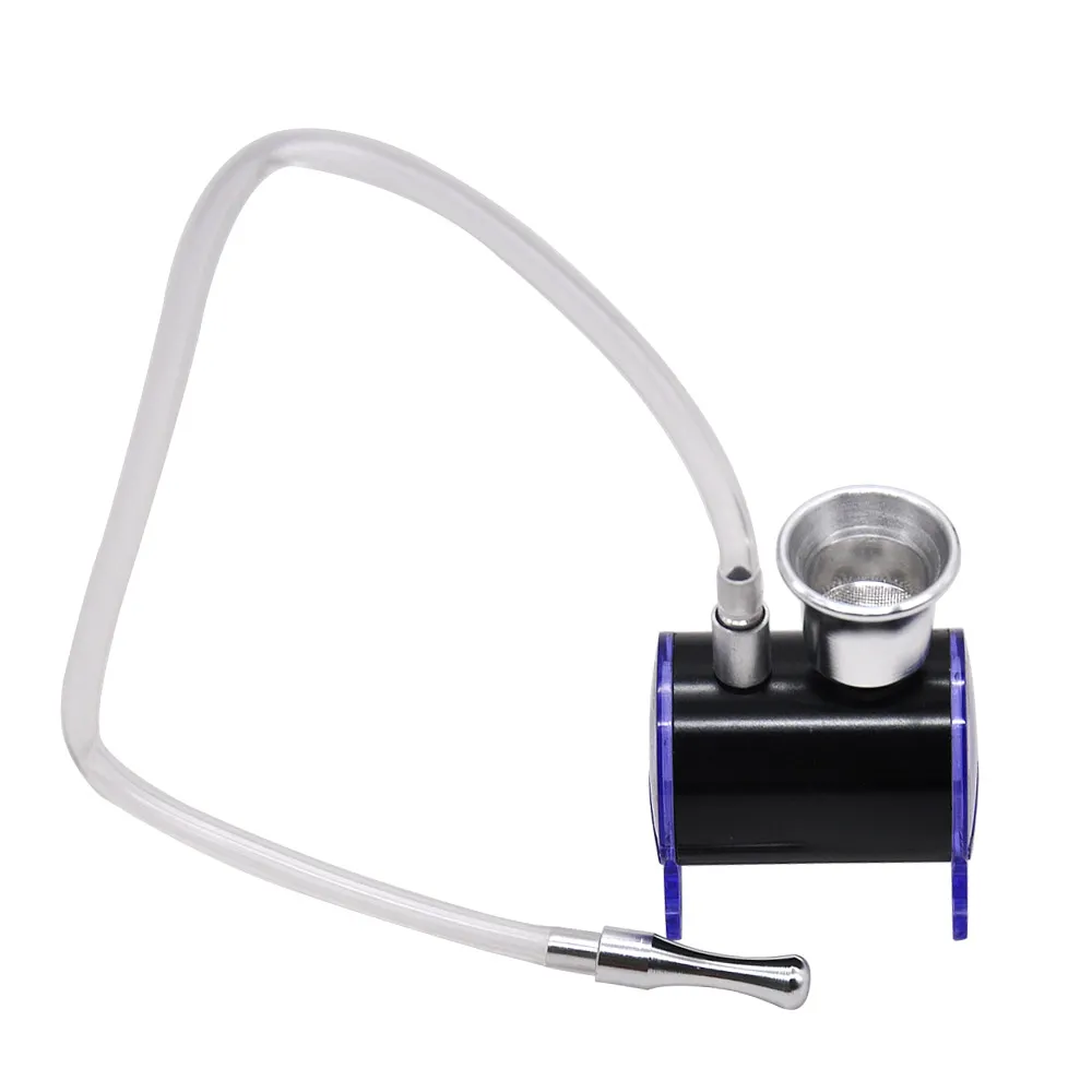 Smoke kit Travel Hookah Smoking Kit Combo Mini Hookah Smoking Bottle With Hose And Metal Bowl Portable Shisha Hookah Smoking Set smoke shop