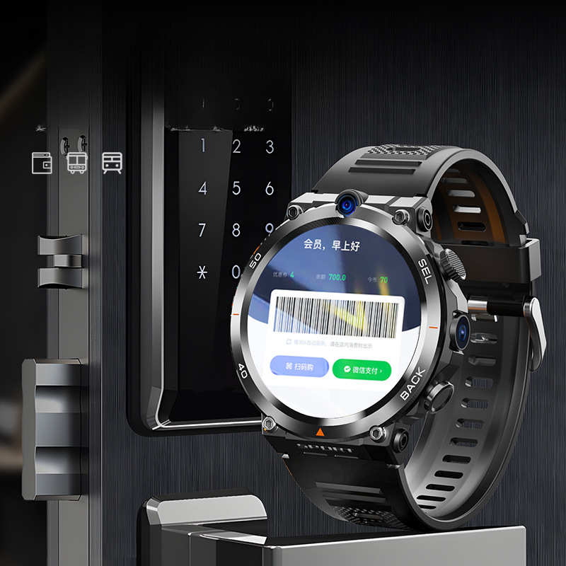 Adult smartwatch round screen card insertion phone watch NFC access control photo payment WeChat smartwatch