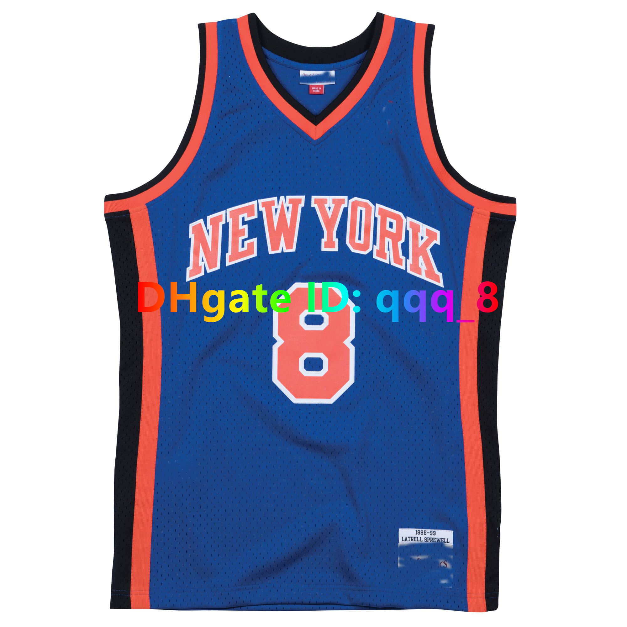 Nate 4 Robinson NY Knick Patrick Ewing Throwback Basketball Jearsey John Starks basket maillot Allan Anthony Mason Ma