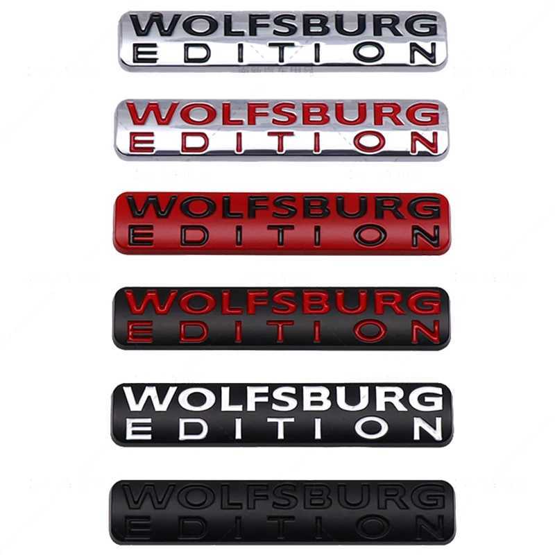 Car Stickers 3D Metal Germany WOLFSBURG EDITION Car Rear Trunk Emblem Badge Sticker Decal For VW GTI Passat Jetta POLO Golf 3 5 6 7 MK4 T240513