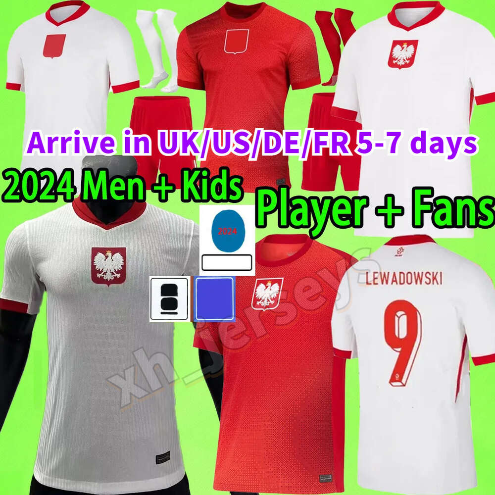 2024 Poland Soccer Jerseys 24 25 Polonia National Team Cup compeon LEWANDOWSKI ZIESKI ZALEWSKI SZYMANSKI GROSICKI player version football Shirt uniform