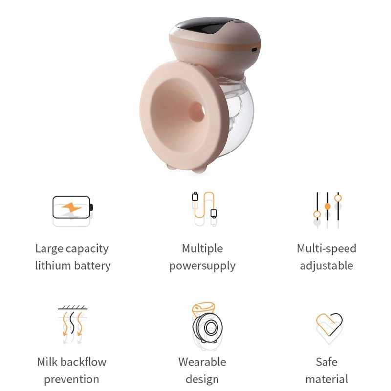 Breastpumps Breastpumps No manual electric wearable breast pump Breastfeeding Milk Collector automatic milk extractor USB charging Q241019 S241252