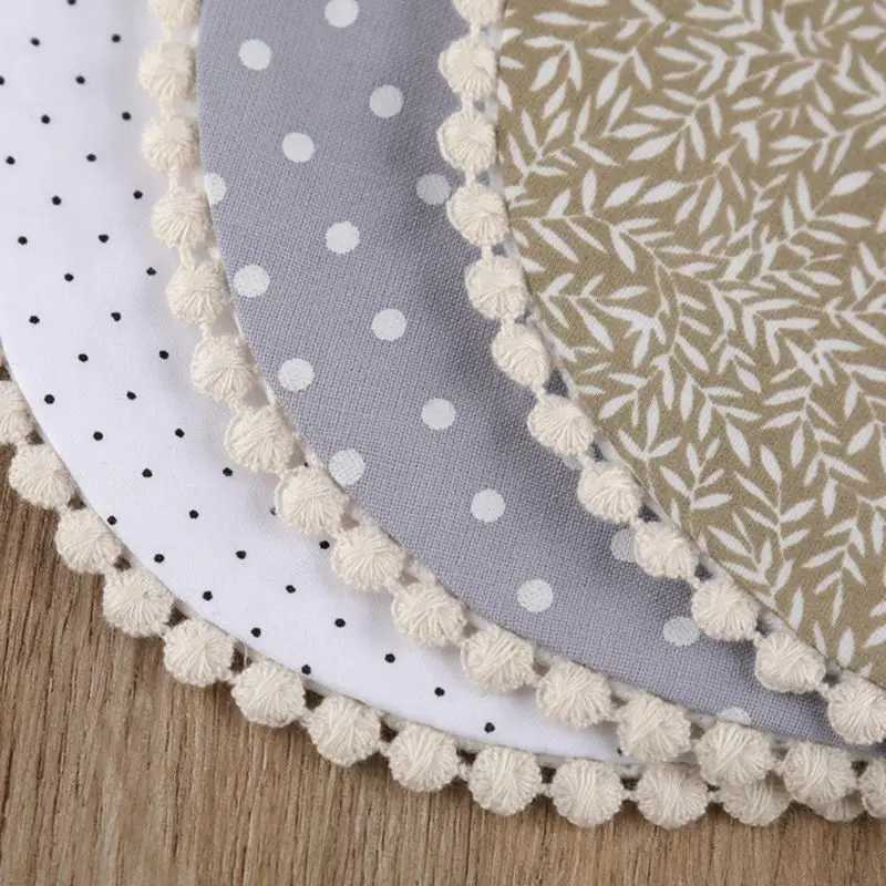 Bibs Burp Cloths 1Pcs Newborn Cotton Embroidery Double Side Bibs Baby Girls Saliva Towel Toddler Feeding Burp Cloths Bandana Scarf Double-sidedL4812