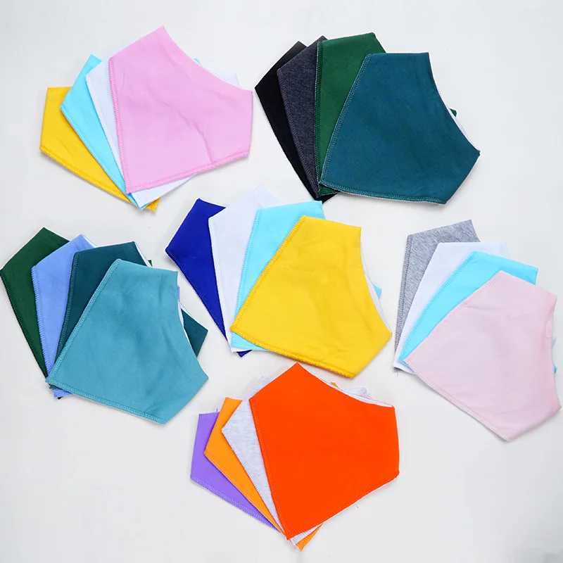 Bibs Burp Cloths High Quality Baby Cotton Bibs Soft Solid Color Kids Bandana Bibs Newborn Baby Burp Cloths Feeding Scarf Baby Bed AccessoriesL4812