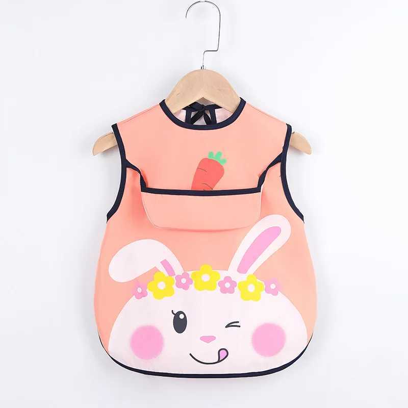 Bibs Burp Cloths Sleeveless Bibs For Children Baby Kids Toddler Waterproof Long Sleeve Art Smock Feeding Bib Apron Fit 0-6 Years DropshippingL4812
