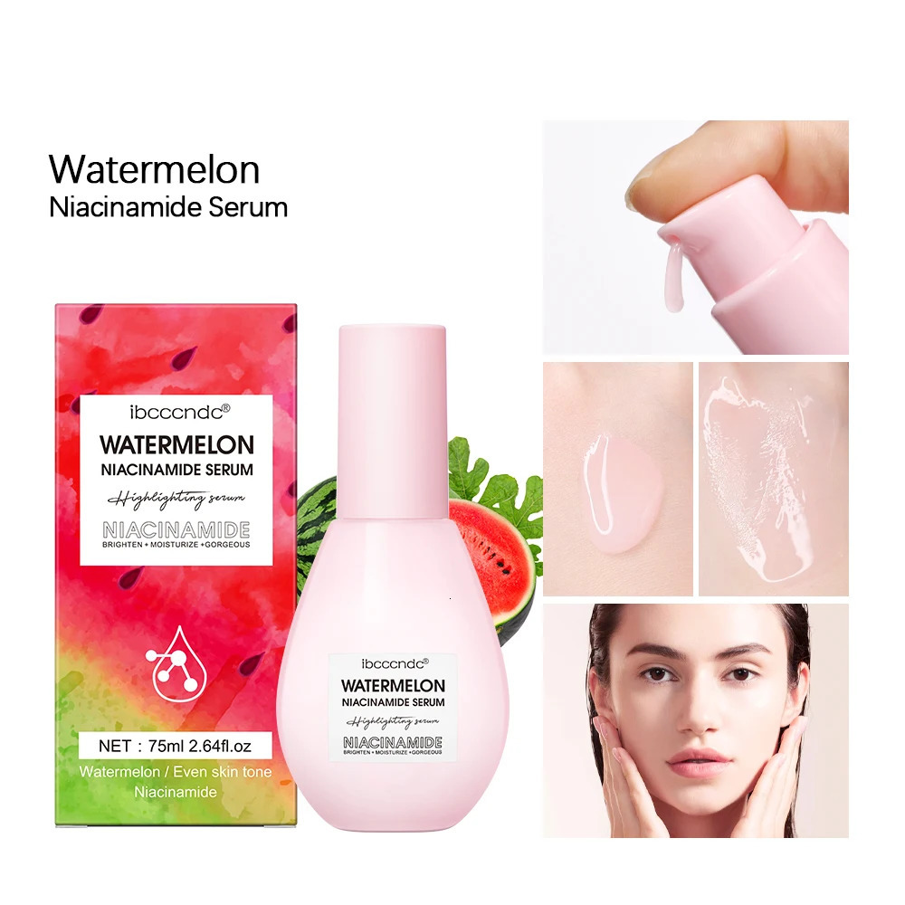 Watermelon Glow Niacinamide Dew Drops Makeup Primer Cream Lightweight Serum Priming Liquid Brigher 240514 dh910320090