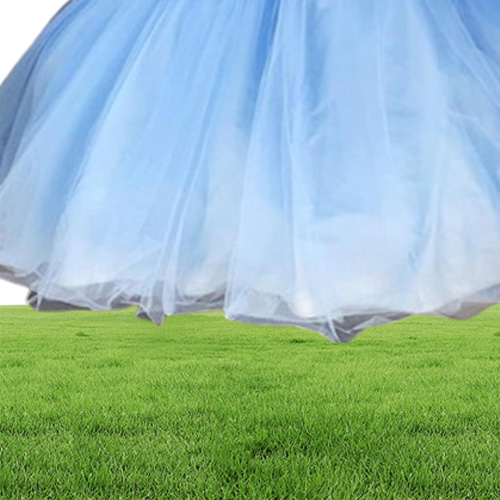 Abendkleider Sweet 16 Prom Dresses Sweetheart 3DApplique Sky Blue Tulle Quinceanera Dresses Long Party Formal Gowns