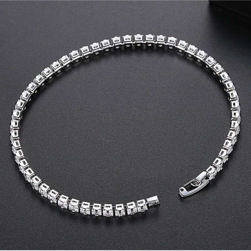 Designer 3MM Zircon 17CM 19CM Bracelet for Women Full Diamond Tennis Sports and Leisure Graduation Season Jewelry Free Shipping