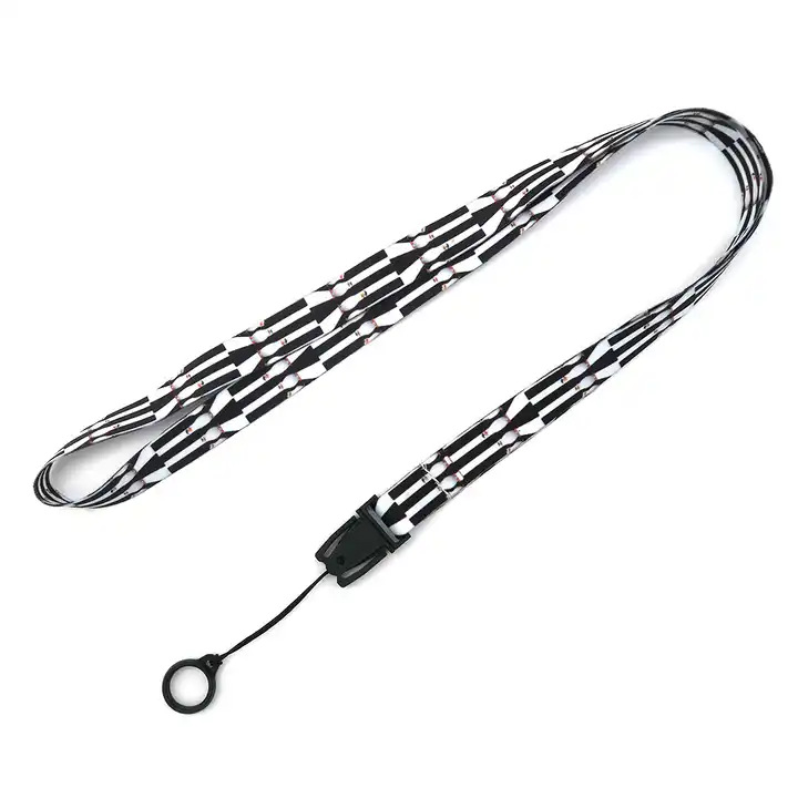 High Quality Custom Neck Lanyard With Rubber Ring Silicon Ring lanyard