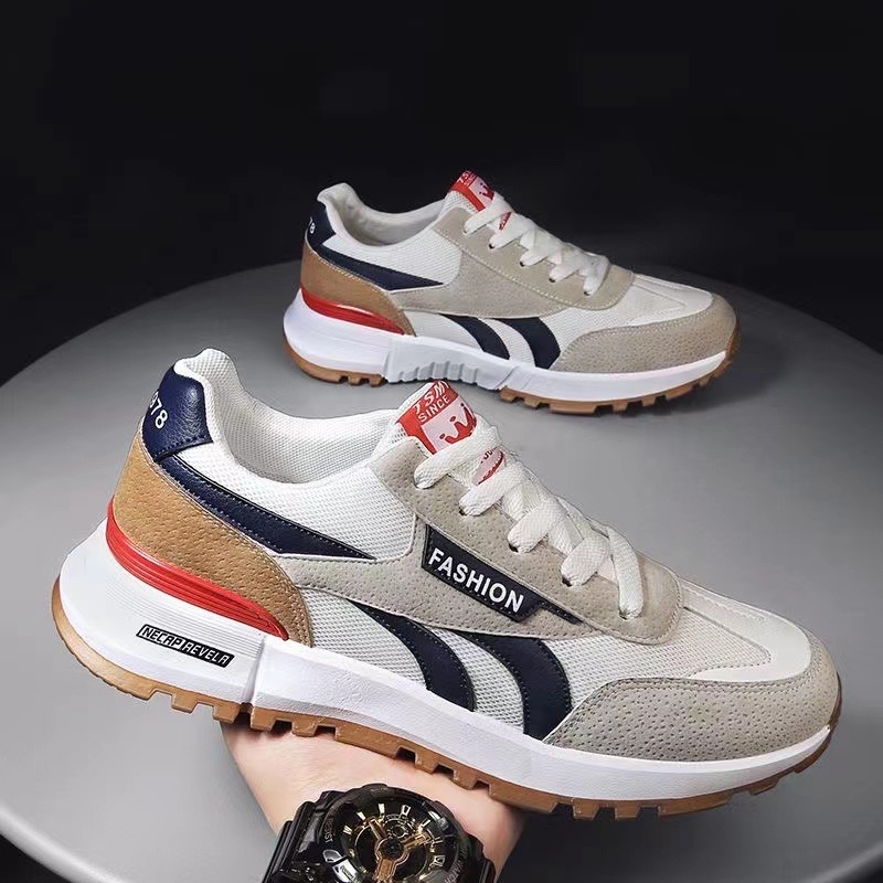 New casual mesh summer waffle Korean version unisex small white breathable sports shoes