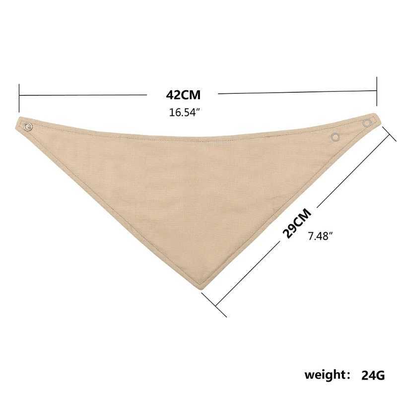Bibs Burp Cloths 4 Pcs Soft Cotton Triangle Scarf Solid Color Snap Button Bib Baby Feeding Drool Saliva Towel Bandana Burp ClothL4812