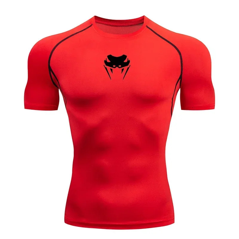 O-Neck Compression 2024Men Shirt MMA Long Or Short Sleeve T-Shirt Mens Fitness Bodybuilding Clothes Rashguard Sports Top Tees 240