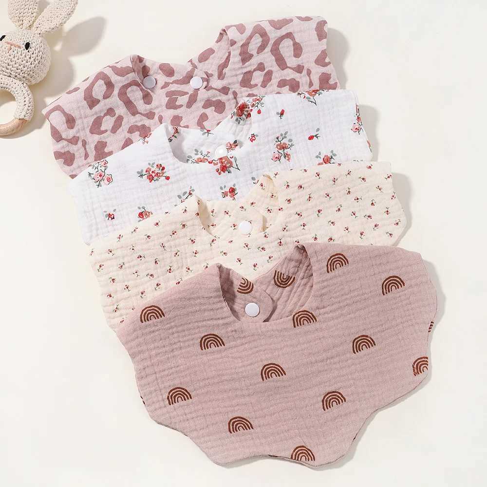 Bibs Burp Cloths Newborn Baby Lovely Bibs Infant Burp Cloths Stuff Feeding Drool Bandana Toddler Printing Dribble Spray Type Soft Bib AccessoriesL4812