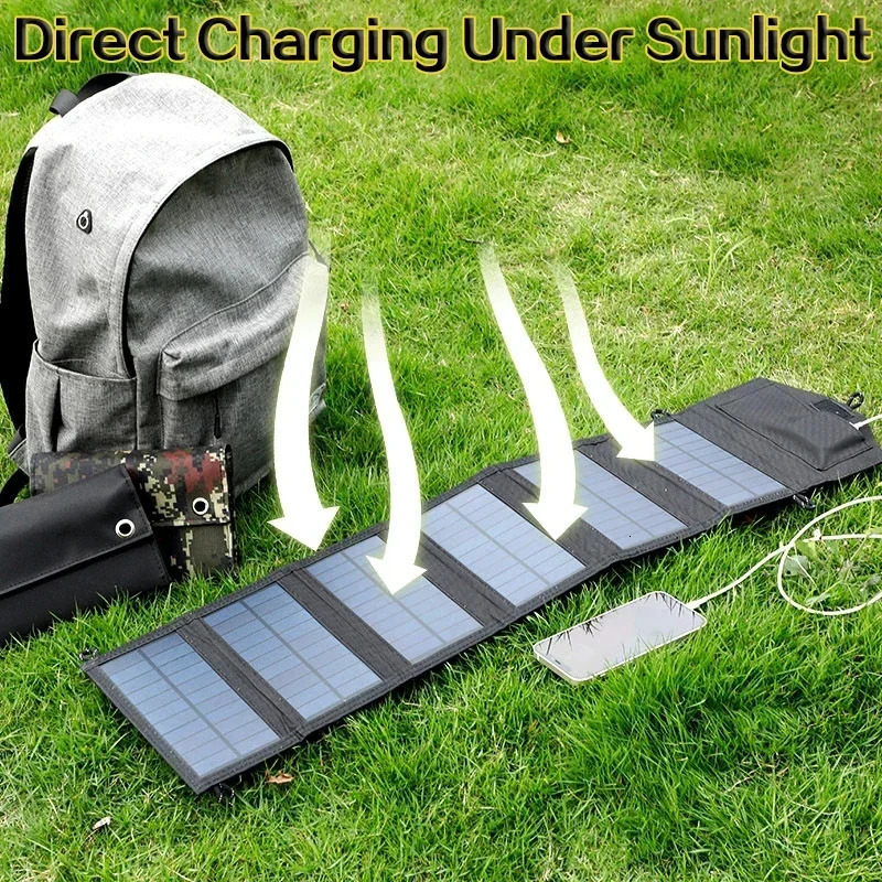 800W 6Fold Foldable solar panel portable panels charger USB 5V DC Full time power mobile supply y240430