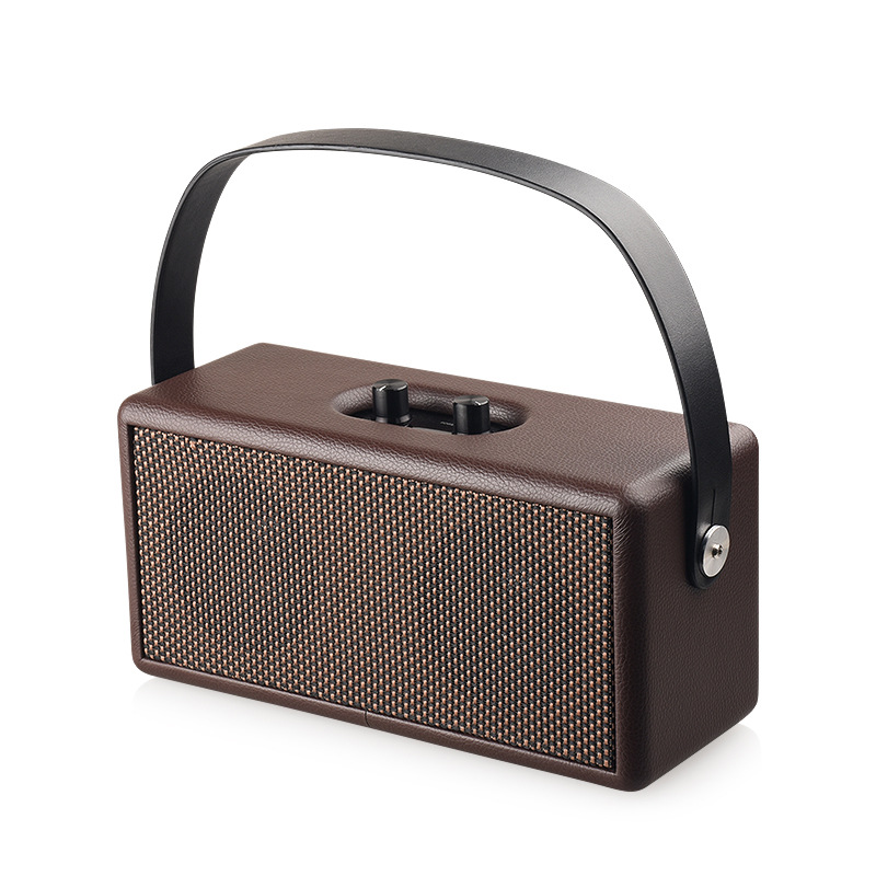 Retro dual speaker Bluetooth speaker for home and outdoor portable handheld card insertion speaker, new model