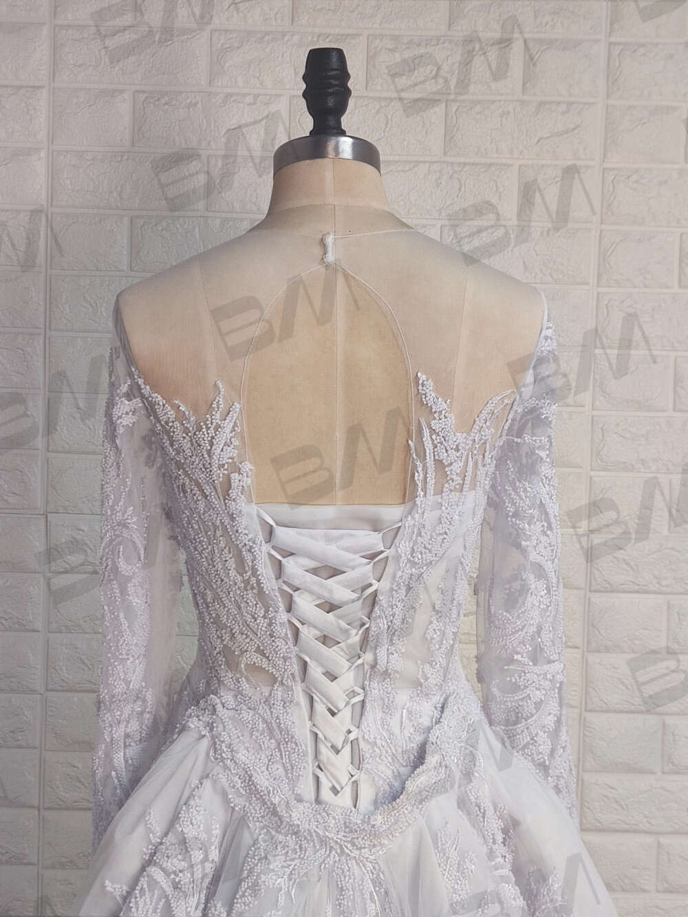 Romantic or-length Wedding Dress Classic O-neck Bridal Gown Long Sleeve A-e Bride Dresses Vestido De Novia