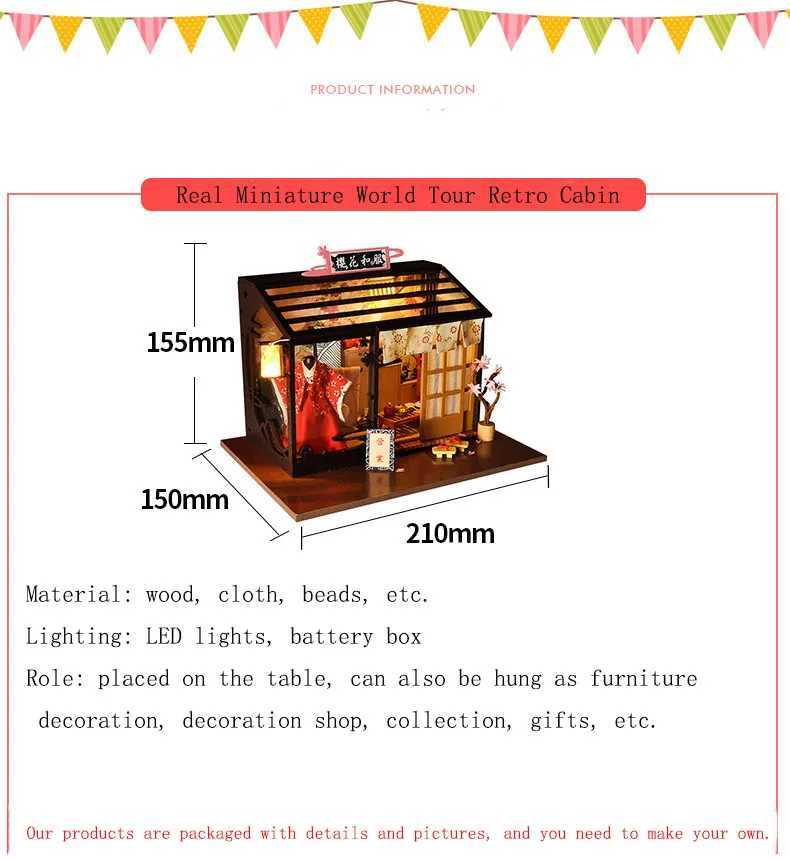 Architecture/DIY House Toys For Children New Doll House Casa Diy Miniature Dollhouse With Dust Cover Furniture Birthday Gift TD27 2829