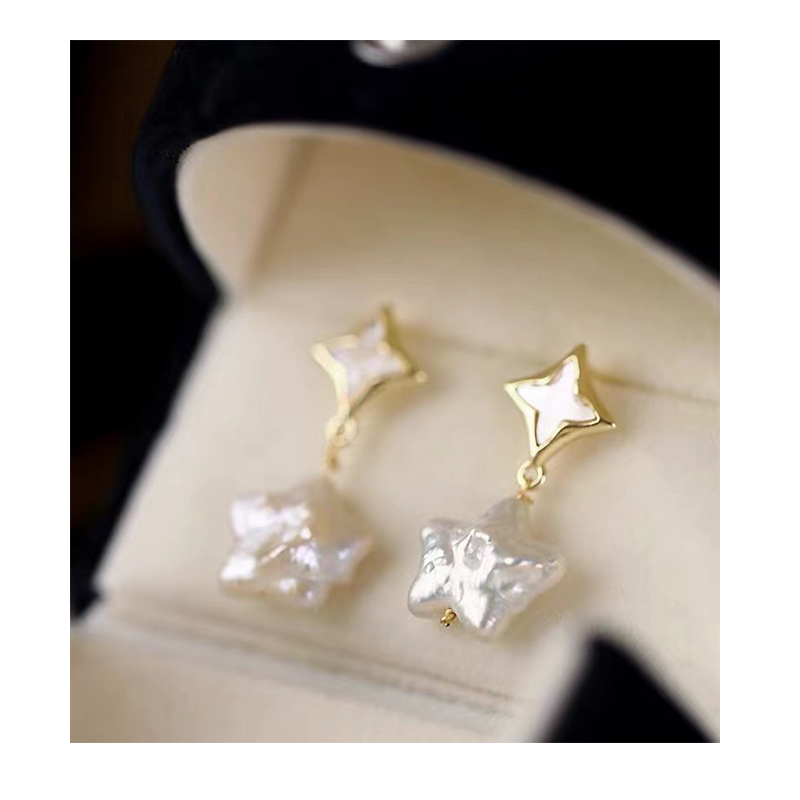natural fresh water five pointed star pearl pendant pearl pendant diy