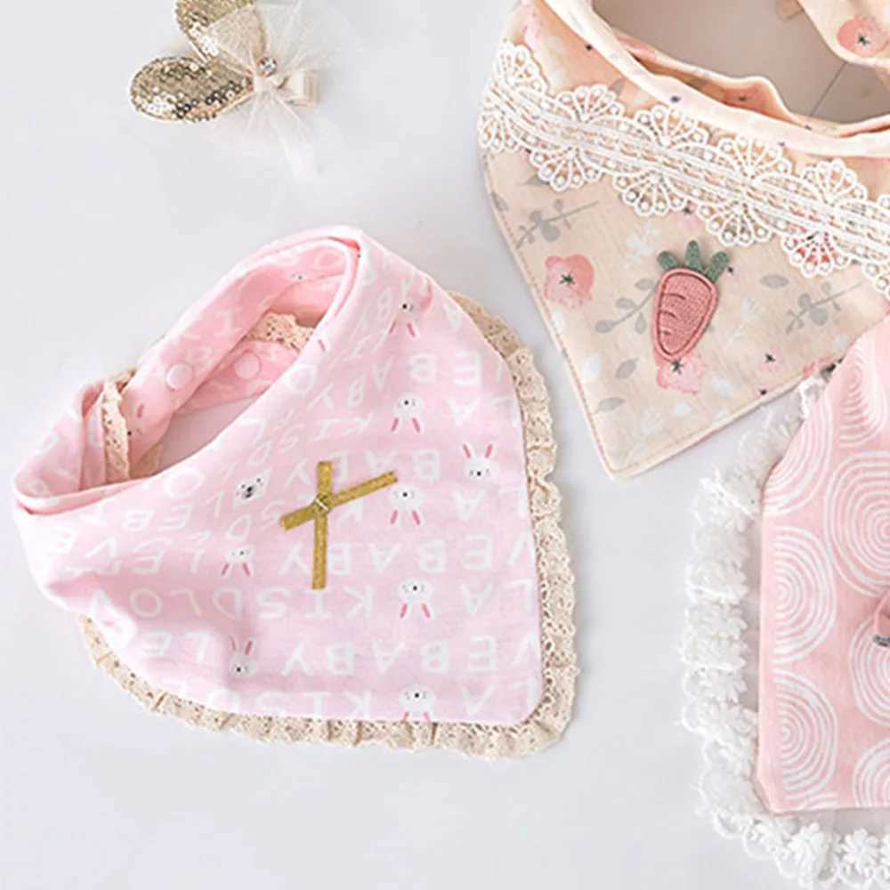 Bibs Burp Cloths 3pcs/lot Special Baby Bibs Boy Girl Bandana Cotton Absorb Bib Burp Cloth Triangle Baby Scarf Burp Newborn Princess AccessoriesL4812