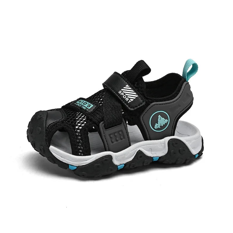 Boys Sandals Summer Anti Kick and Anti Slip Beach Shoes Girls Shoes Air Cushioned Casual Shoes 240513