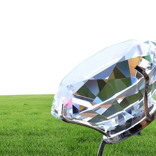 Wedding Arts and Crafts decoration 8cm crystal glass big diamond ring romantic proposal wedding props home ornaments party gifts S3175716
