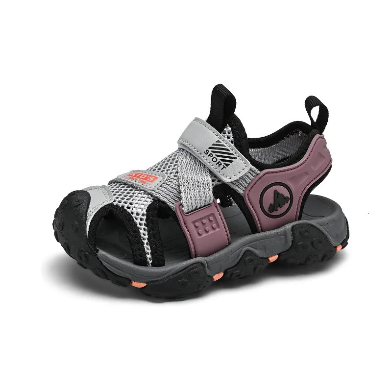 Boys Sandals Summer Anti Kick and Anti Slip Beach Shoes Girls Shoes Air Cushioned Casual Shoes 240513