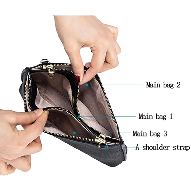 tote cross body bag, simple soft leather women's bag, one shoulder portable small bag