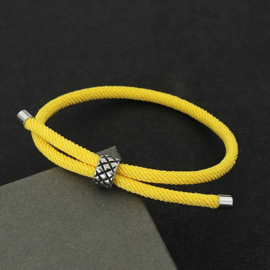 Charm Bracelets Lucky Red Thread Bracelet With Stainless Steel Rings Unisex Viking Braslet Jewelry Pirate Nautical Rope Braclet Leisure Pulseira Y2405