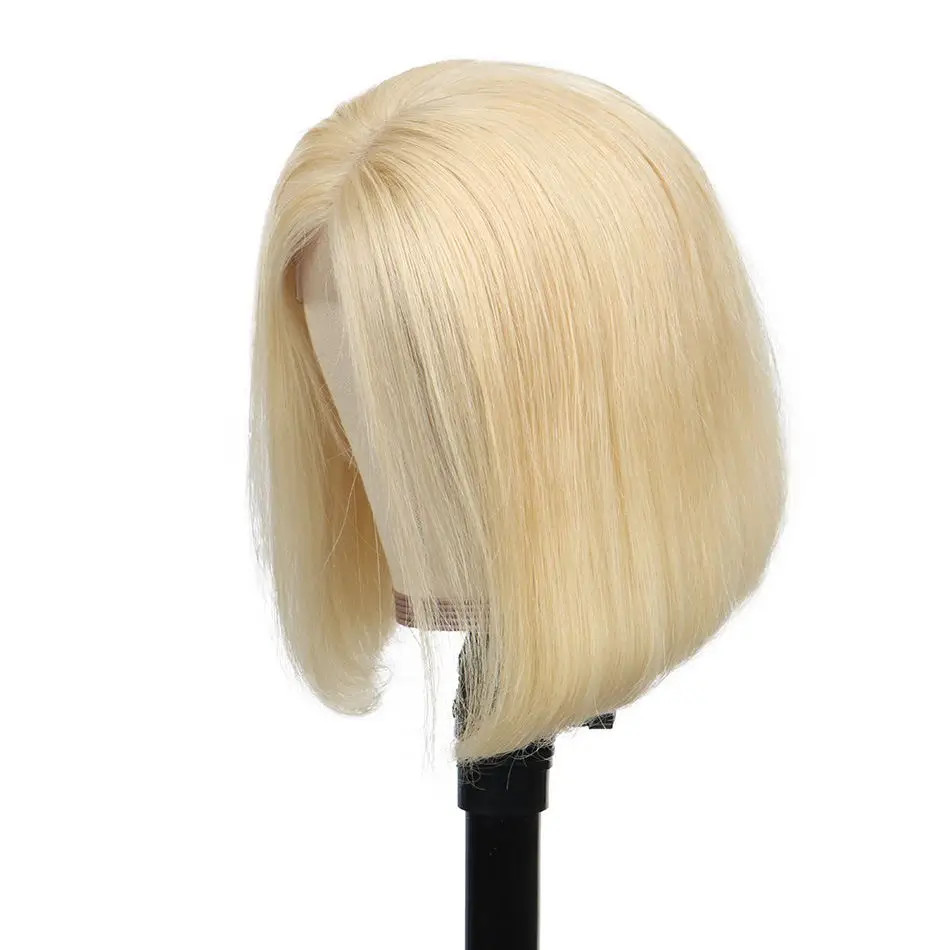 13x4 Bob Frontal Wigs 1B 613 Ombre Blonde Straight Brazilian Lace Front Human Hair Wig Pre Plucked Short Wigs For Black Women