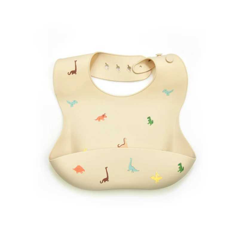 Bibs Burp Cloths 1Pcs Silicone Bibs For Kids Baby Waterproof Feeding Tableware Waterproff Baby Adjustable Bibs For Toddler Breakfast FeedingsL4812