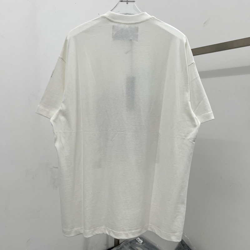 Real Pictures 2024ss T Shirt Men Women Top Quality Oversize Casual Print T-Shirt Tee Top