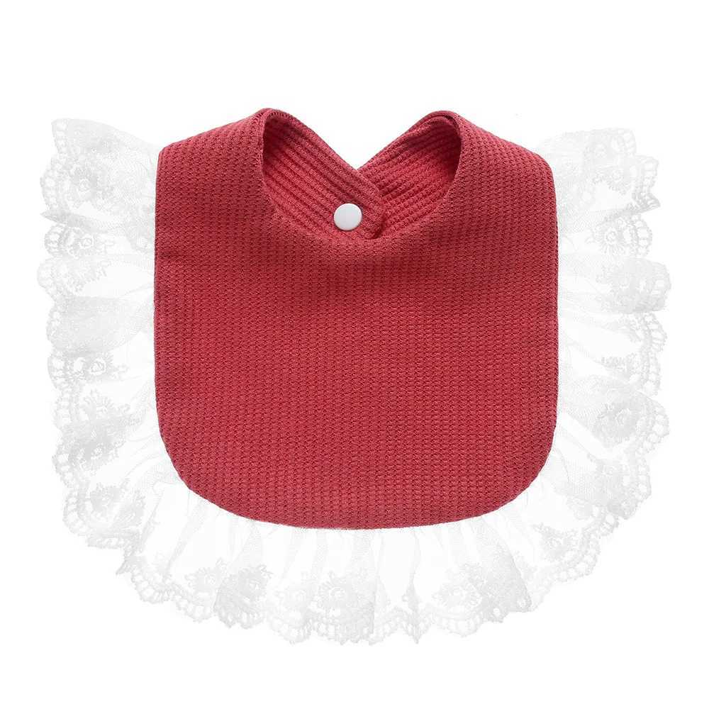 Bibs Burp Cloths Korean Style Baby Waffle Feeding Drool Bib Ruffle Infants Saliva Towel Soft Cotton Burp Cloth For Newborn Toddler Kids Bibs NewL4812