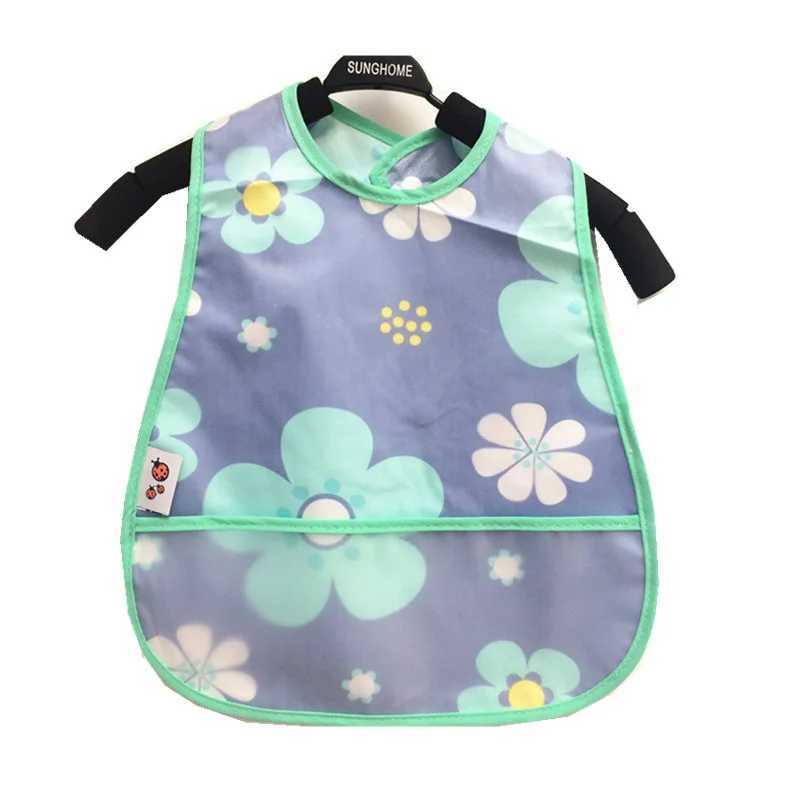 Bibs Burp Cloths 1Pcs Waterproof Lunch Feeding Apron Cartoon Pattern Cotton Baby Bibs Sleeveless Adjustable Boy Girl Feeding Bibs ApronL4812