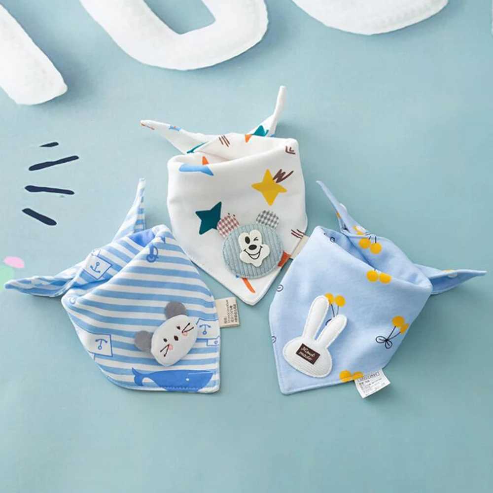 Bibs Burp Cloths 3pcs/lot Special Baby Bibs Boy Girl Bandana Cotton Absorb Bib Burp Cloth Triangle Baby Scarf Burp Newborn Princess AccessoriesL4812