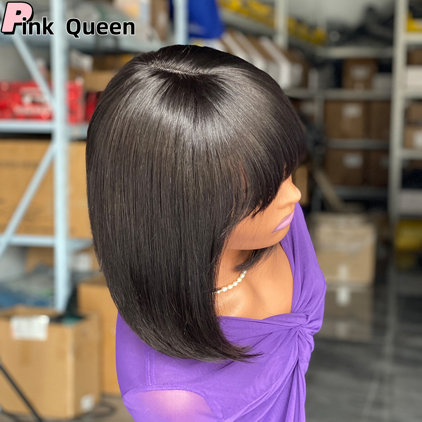 Europe America Lace Wigs Brazilian 2X4 Lace Front Wig Short Human Hair Wigs Remy Hair 4*4 Lace Short Bob Straight Wig Wigs for Women Swiss Lace QT Hai