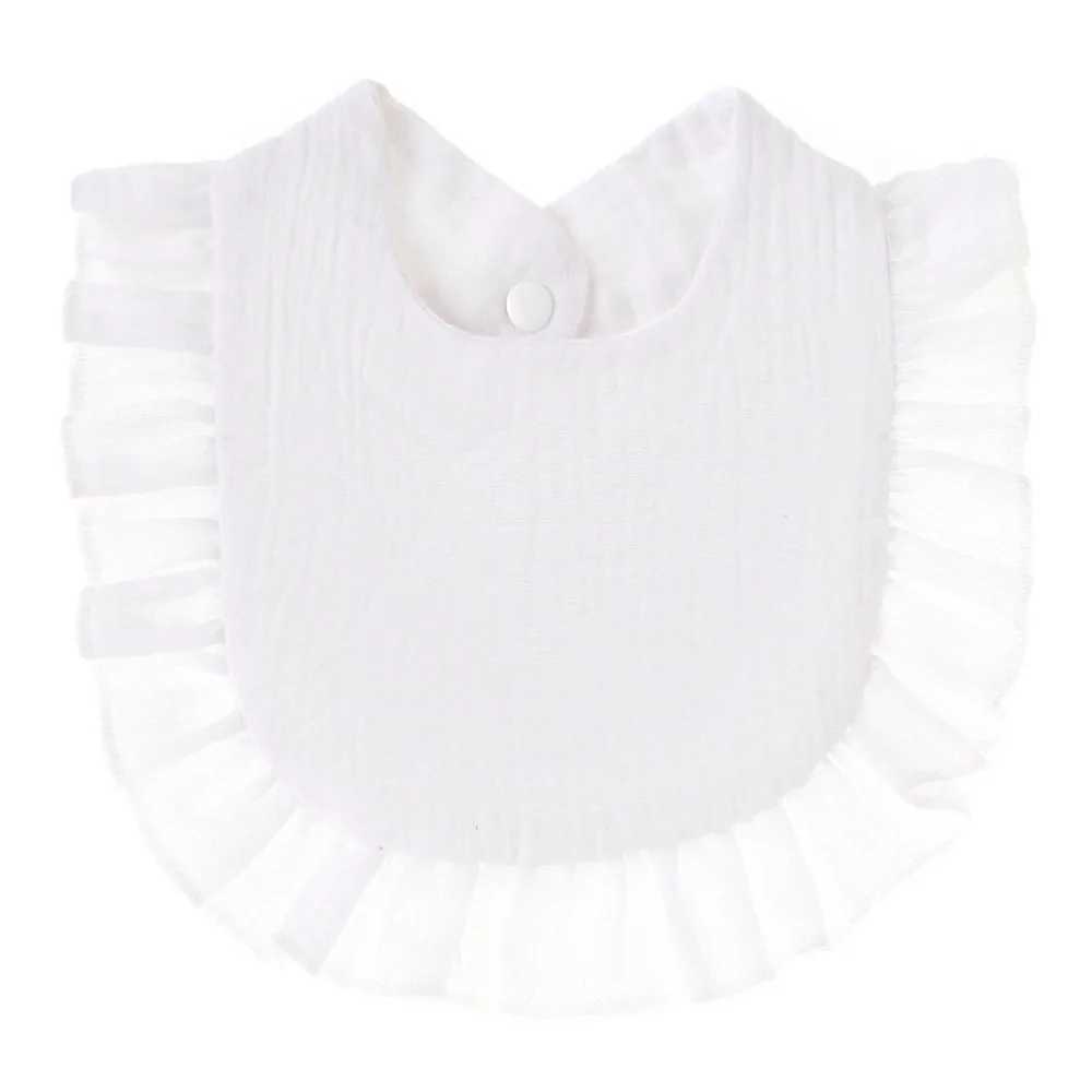 Bibs Burp Cloths Baby Infant Bibs Burp Cloths Newborn Boy Girls Lace Soft Cotton Adjustable Bib Stuff Toddler Burp Cloth Kid Feeding Saliva TowelL4812