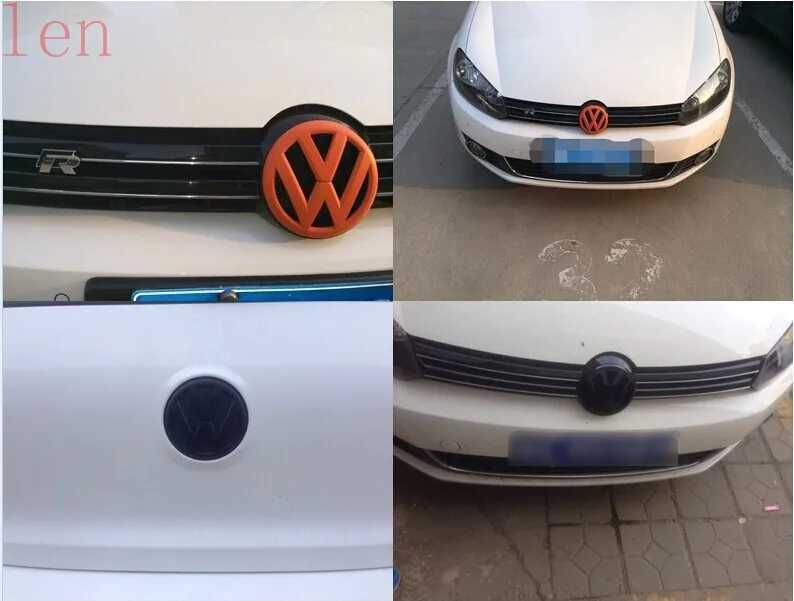 Car Stickers case for VW Volkswagen Golf 7 MK7 GTI car cover Front and Back Grille Emblem Badge Fit car styling T240513