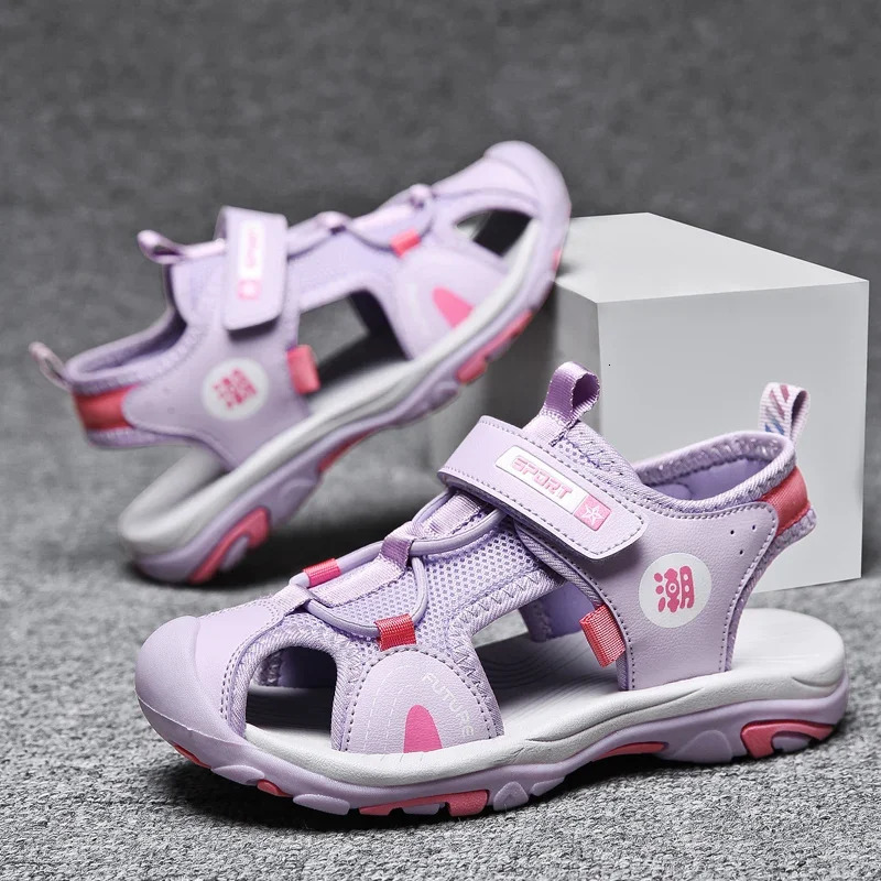 Breathable Sport Sandals Summer for Boys Casual Beach Shoe Comfortable Soft Sole Kids Shoes Fashion Nonslip Sandalias 240509