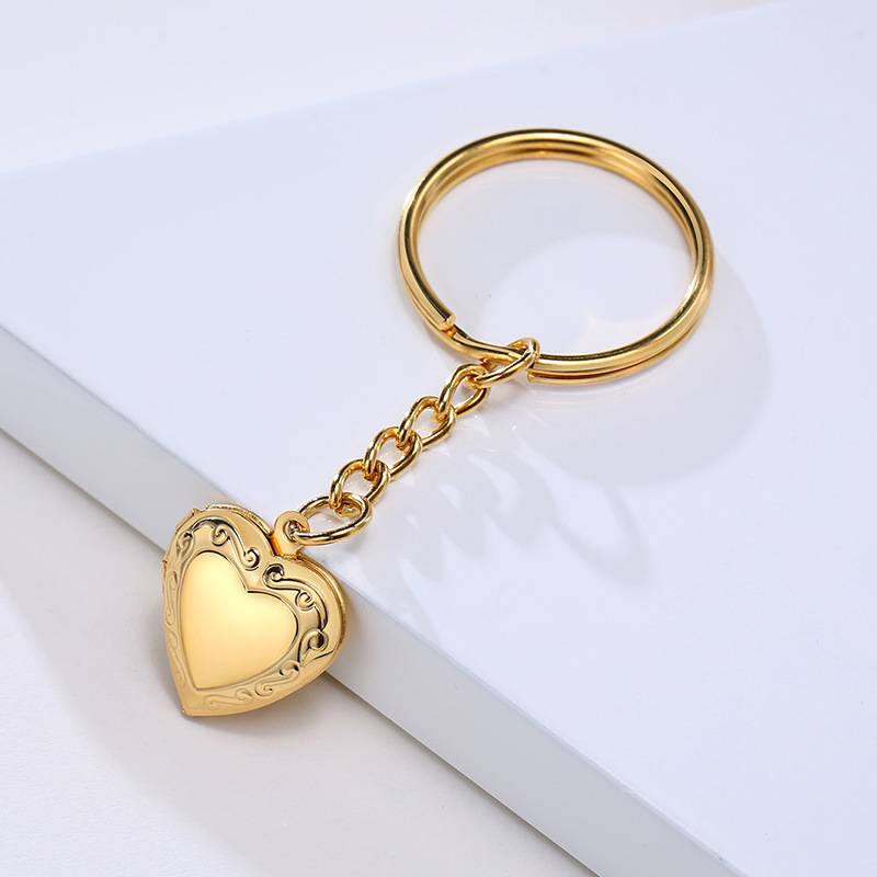 Openable Lover Heart Photo Pendant Stainless Steel Jewelry Can Put Decorations Classic Jewelry