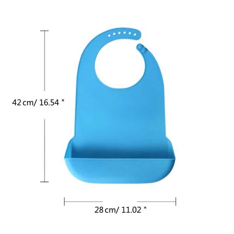 Bibs Burp Cloths Soft Silicone Burp Bib for Adults Fashionable Old Man Feeding Apron Waterproof Bib Food-grade Burping ClothL4812