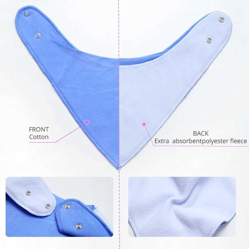 Bibs Burp Cloths High Quality Baby Cotton Bibs Soft Solid Color Kids Bandana Bibs Newborn Baby Burp Cloths Feeding Scarf Baby Bed AccessoriesL4812