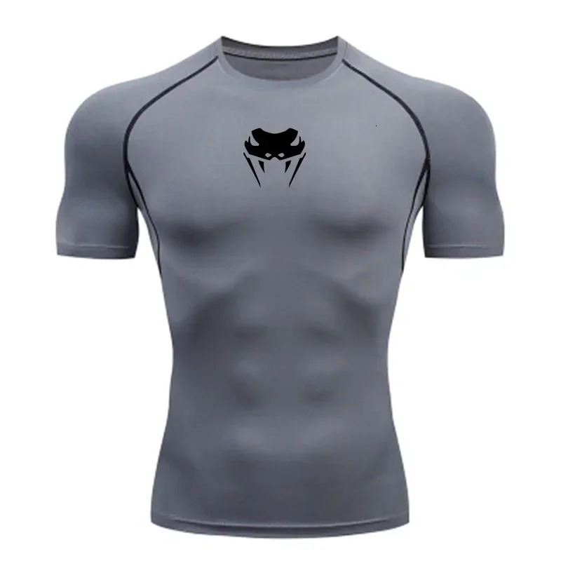 O-Neck Compression 2024Men Shirt MMA Long Or Short Sleeve T-Shirt Mens Fitness Bodybuilding Clothes Rashguard Sports Top Tees 240